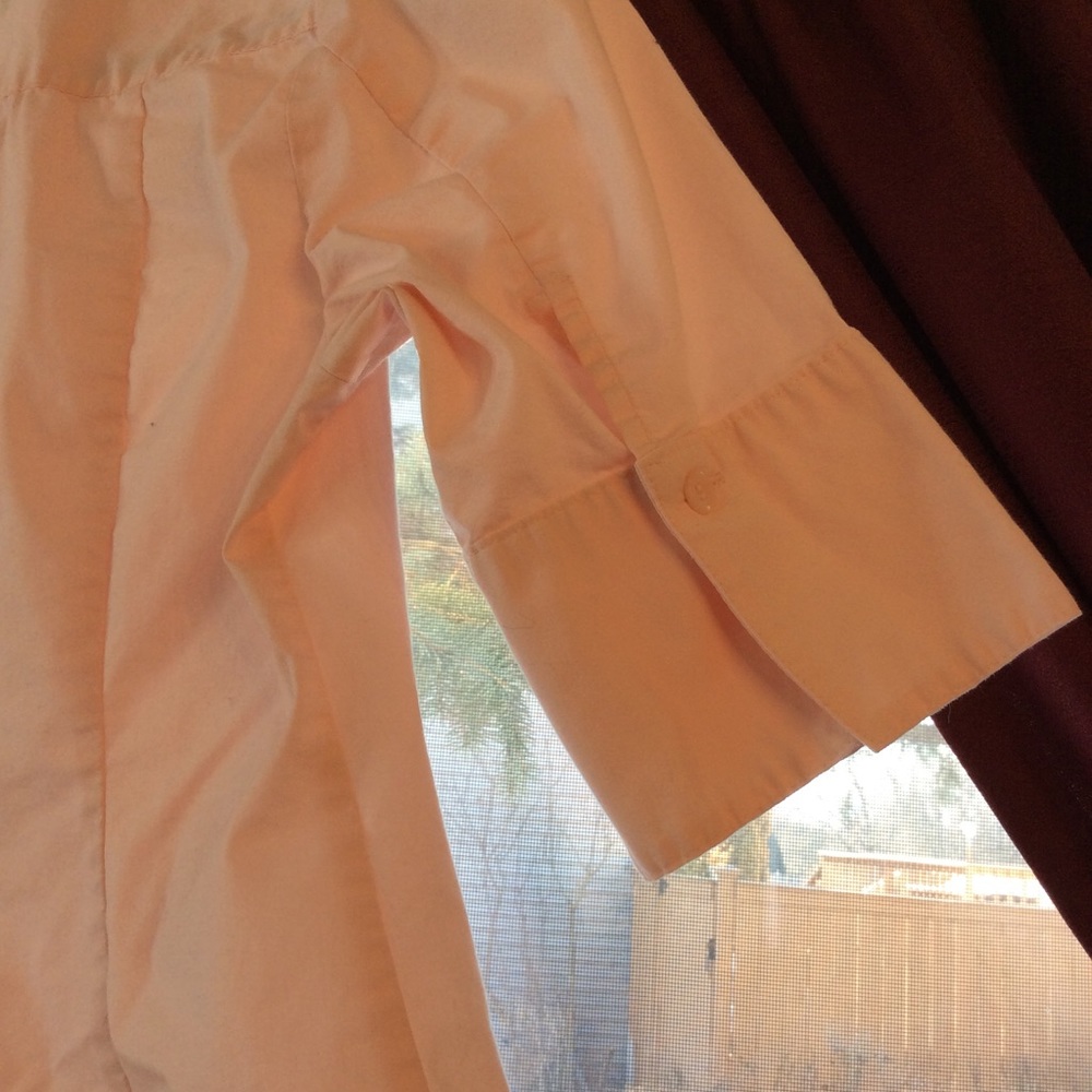 Elbow Sleeve Button Down Shirt - Picture 4 of 5